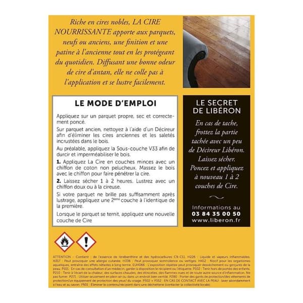 Cire Närande Parkett LIBÉRON Ek ljus 5 L
