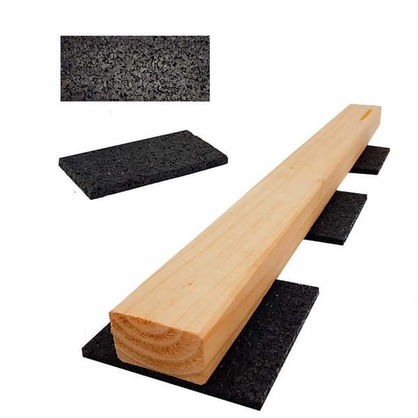 My plast - TP-100-50-20-100 - my-plast Gummipads, svart, 100 x 50 x 20 mm Menge: 100 fast