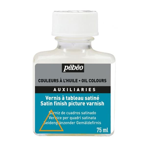 Satinmålad tavellack - PEBEO - 75 ml - Transparent - Idealisk för konstnärer - Satinfinish