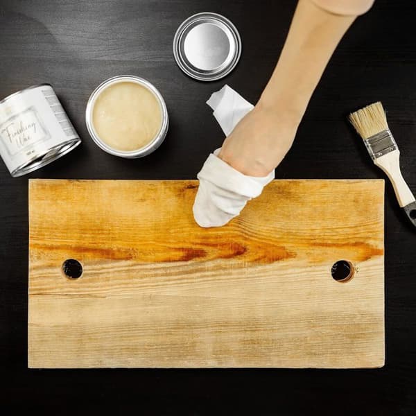 Creative Deco Färglöst Finishing Wax | 500ml | Genomskinlig lack | Lätt glänsande | Skydd av trämöbler, parkett