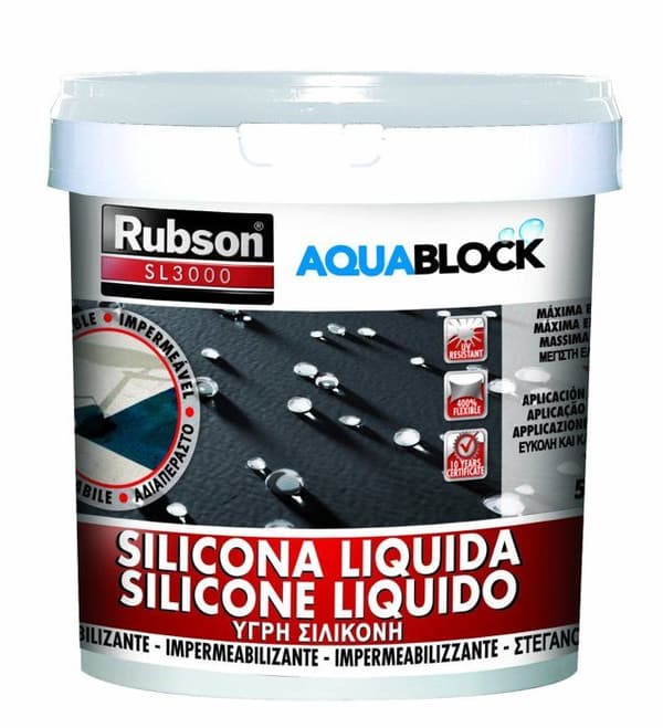 Henkel - 1396742 - Silicona Liquida AquaBlock 5Kg Blanco