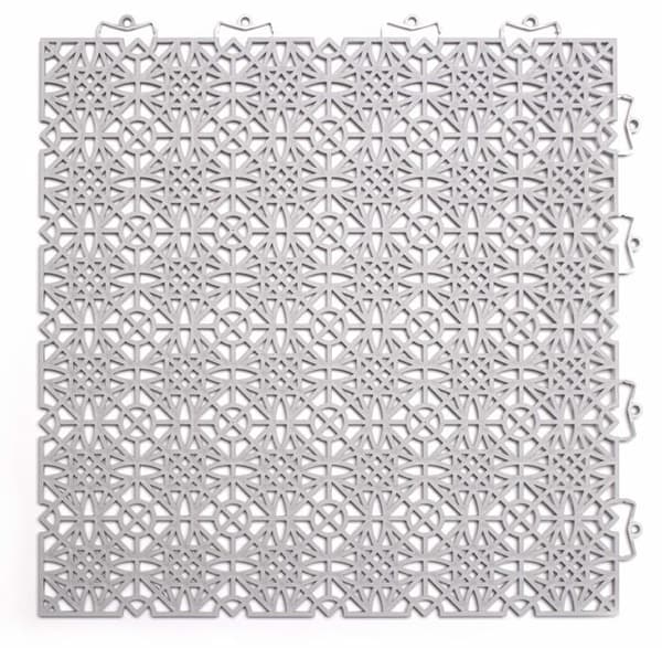 Andiamo - 202430 - Modern Plast Kakel Hörn Bar Flies - Vorteils - Set: 14 Stuck (2m) Ljusgrå