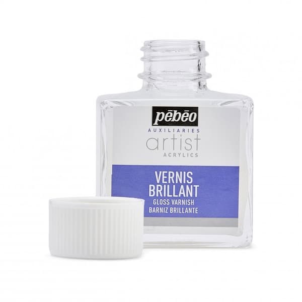 Akrylhartsfärg Glansig - Pébéo - 75 ml - Vit - Vattenbaserad - Blandad