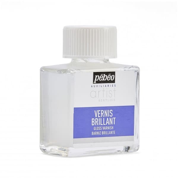 Akrylhartsfärg Glansig - Pébéo - 75 ml - Vit - Vattenbaserad - Blandad