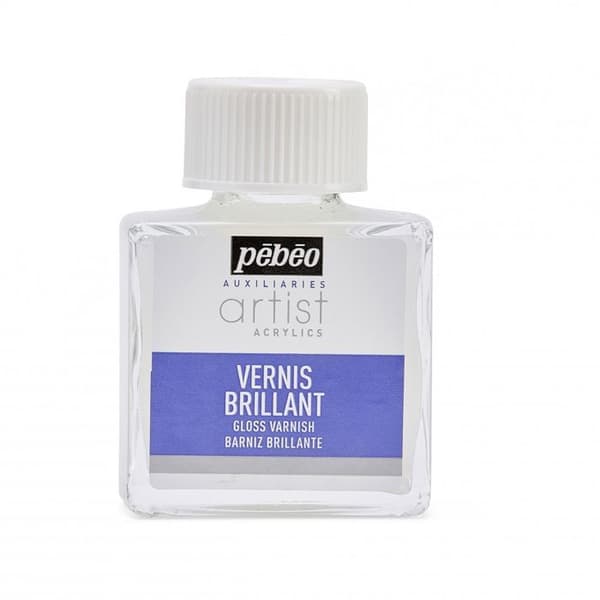 Akrylhartsfärg Glansig - Pébéo - 75 ml - Vit - Vattenbaserad - Blandad