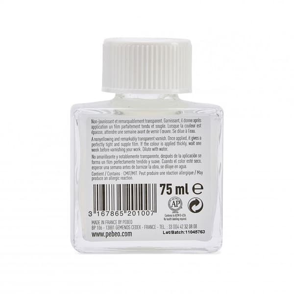 Akrylhartsfärg Glansig - Pébéo - 75 ml - Vit - Vattenbaserad - Blandad