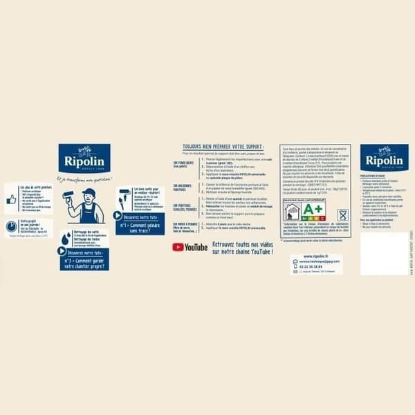 RIPOLIN Ultra Dækkende Satin Farvemaling til Køkken, Soveværelse, Stue, Entré, Entre - Palatino Grøn