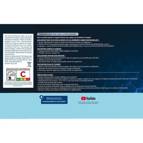 RIPOLIN Paint kosteudenestomaali 2,5 l