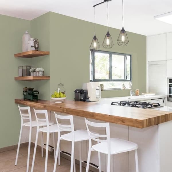 Keittiön ja kylpyhuoneen maali - Satin Gaspésie green - RIPOLIN - 2 L