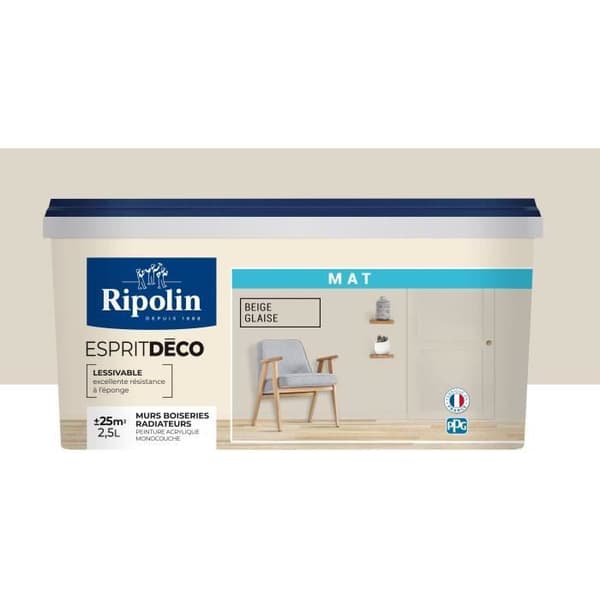 RIPOLIN ESPRIT DECO BEIG MATTA LASITE 2,5L