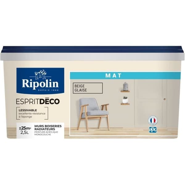 RIPOLIN ESPRIT DECO BEIG MATTA LASITE 2,5L