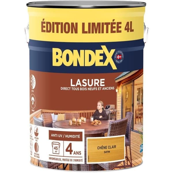 Puunsuojaväri - Vaalea tammi - Matta - BONDEX - 4 L