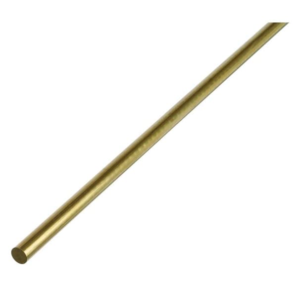 Gah-alberts - 471118 - Rundprofil i mässing, längd 1000 mm, -Oslash 4 mm (Import Tyskland)