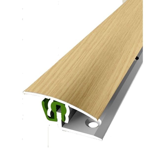 PROVISTON Profi är en övergångspropp för parkett 38 mm Kompensation H 7 - 18 mm 2700 mm Profi i aluminium Ek c ai...