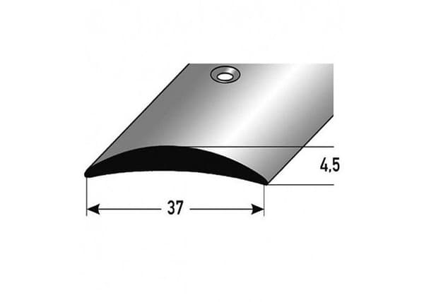 Profil för övergångsrail 37 mm typ 07 anodiserad aluminium guld-900- självhäftande