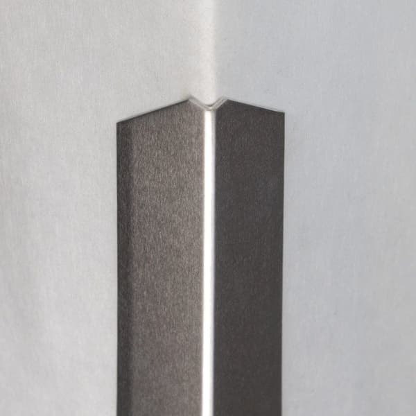 Vinkelskydd i aluminium 30 x 30 mm med enkel vikning självhäftande eller genomborrad - Alu ofärgad - 2 mm - 2500 - ej genomborrad