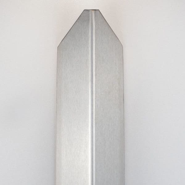 Vinkelskydd i aluminium 30 x 30 mm med enkel vikning självhäftande eller genomborrad - Alu ofärgad - 2 mm - 2500 - ej genomborrad