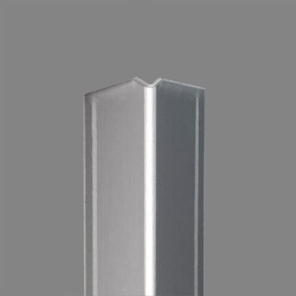 Vinkelskydd i aluminium 30 x 30 mm med enkel vikning självhäftande eller genomborrad - Alu ofärgad - 2 mm - 2500 - ej genomborrad
