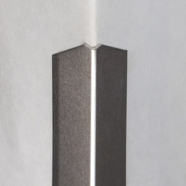 Vinkelskydd i aluminium 30 x 30 mm med enkel vikning självhäftande eller genomborrad - Alu ofärgad - 2 mm - 2500 - ej genomborrad