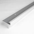 Miniatyrbild 2 av 6: Nez de marche för laminatparkett hörn H av ram 10,3 mm l 33 mm anodiserat aluminium borrat mörkbrons -2500