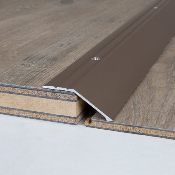 Profil avslutning Laminatgolv 8.5 -15.5 mm anodiserad aluminium -Guld -Gängad -15.5 x 2700 mm