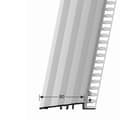 Miniatyrbild 4 av 5: Profil för avjämning kakel 10 x 80 x 2500 mm Tjocklek 10 mm i alu Küberit Silver