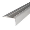 Miniatyrbild 1 av 5: PROVISTON Trappsteg 27 x 58 x 1000 mm Trappsteg Hörnprofil Trapphörnprofil Kombinerad silveranodiserad aluminiumhörnprofil med hål