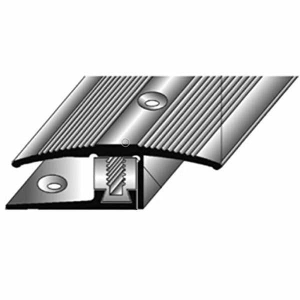 Profil av övergångsprofil laminat H 7 - 17 mm l 35 mm i 3 delar anodiserad aluminium perforerad Flex-guld-2700
