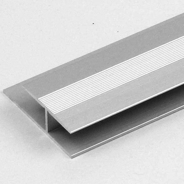 Profil av övergångsprofil i laminerad övergångsprofil kant 8,3 mm l 27 mm anodiserad aluminium borrad-silver-1000
