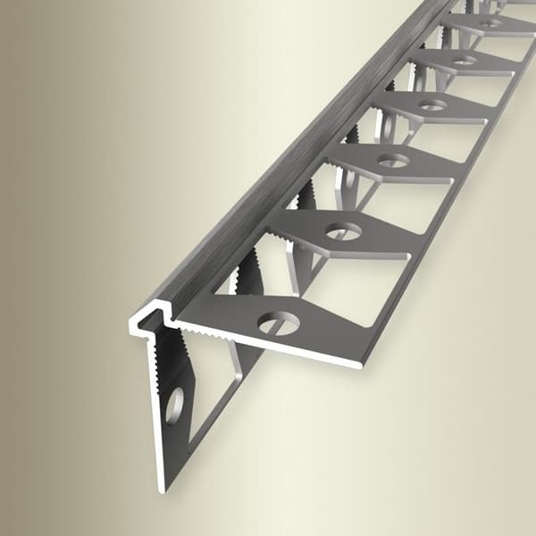 Väggprofil "No. 155" 25 x 25 x 2700 mm Alu Vinkelprofil tapet Slät Stämplad stål sluten