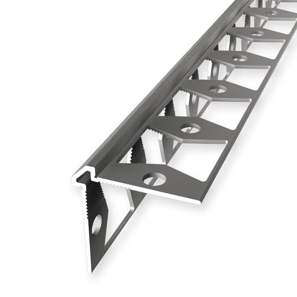 Väggprofil "No. 155" 25 x 25 x 2700 mm Alu Vinkelprofil tapet Slät Stämplad stål sluten