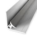 Miniatyrbild 1 av 4: Profilvägg 30 x 30 x 2600 mm H för ram 3 - 5 mm Inre hörn klippt i aluminium Slät Küberit rostfritt stål
