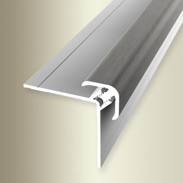 Väggprofil 34 x 34 x 2600 mm H kant under 3 - 5 mm klämfäste i aluminium, slät ytterhörn Küberit