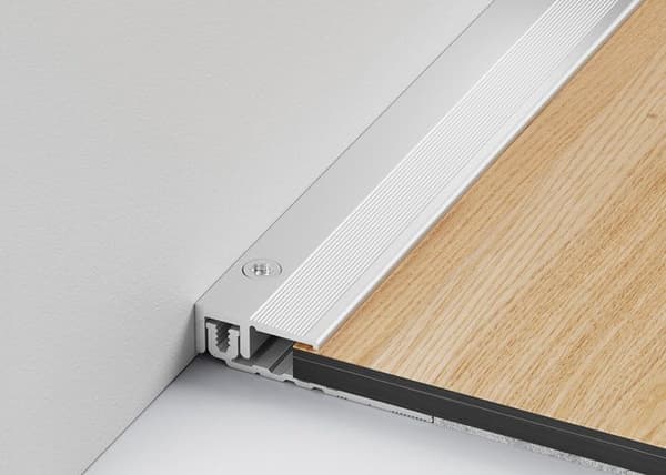 Avslutningsprofil 11 x 40 mm Aluminium Räfflad stoppprofil Olika Ls Küberit