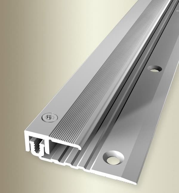 Avslutningsprofil 11 x 40 mm Aluminium Räfflad stoppprofil Olika Ls Küberit