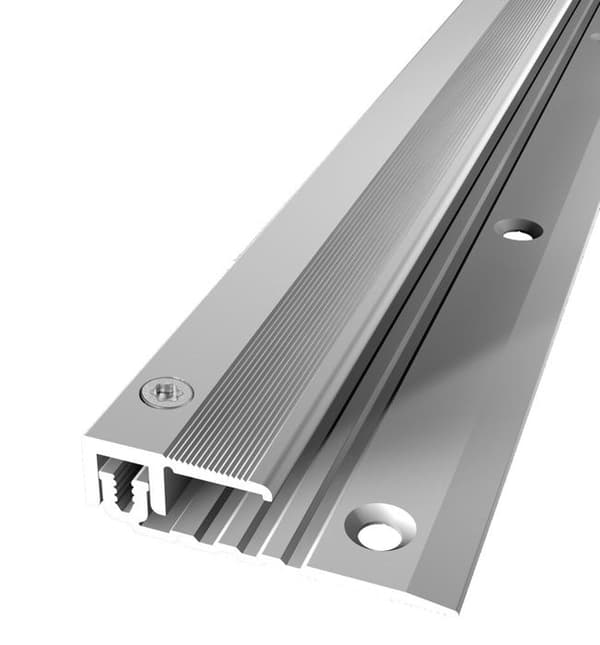 Avslutningsprofil 11 x 40 mm Aluminium Räfflad stoppprofil Olika Ls Küberit