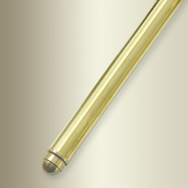Trappansar med urtappade knoppar 9 x 9 x 750 mm polerat mässing 9 mm diameter Küberit