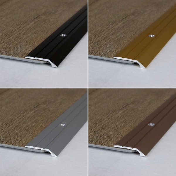 PROVISTON Anodiserad Aluminium Guld L 30 mm H 4.5 mm Lång 1000 mm För att skruva Fast profil