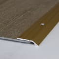 Miniatyrbild 1 av 6: PROVISTON Anodiserad Aluminium Guld L 30 mm H 4.5 mm Lång 1000 mm För att skruva Fast profil