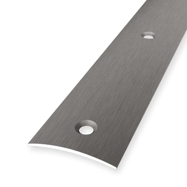 Övergångsräls 4 x 30 x 2700 mm Anodiserad aluminium Övergångsprofil Slät Centrerad Inbyggd Genomgående Rostfritt stål Küberit