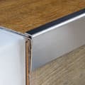 Miniatyrbild 6 av 6: Insertprofil Rostfritt stål Silver l 42 mm H 22 mm L 2500 mm Förborrad Ramprofil 1 styck