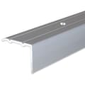 Miniatyrbild 1 av 5: PROVISTON Anodiserad aluminiumhörnprofil Silver l 24.5 mm H 18 mm Genomborrad Stegkant L 2700 mm
