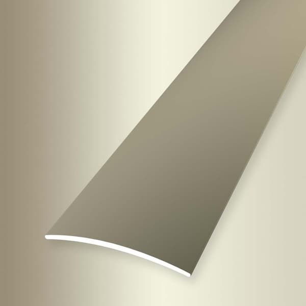 Uppställningsskena 4 x 30 x 2700 mm Anodiserad aluminiumövergångsprofil Slät Självhäftande sand Küberit