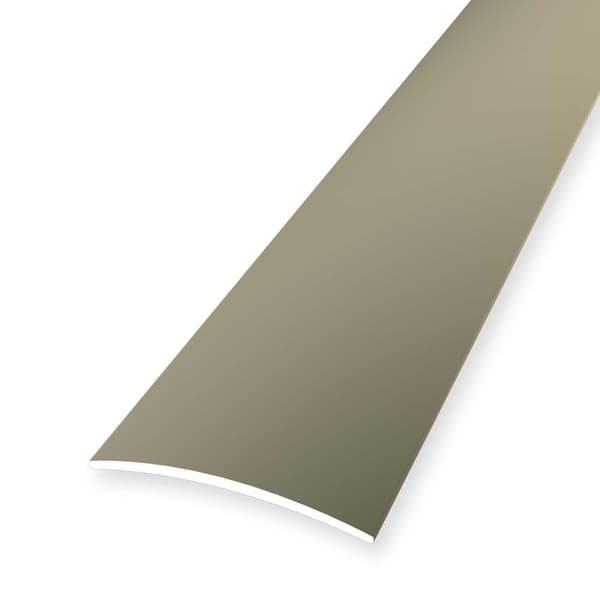 Uppställningsskena 4 x 30 x 2700 mm Anodiserad aluminiumövergångsprofil Slät Självhäftande sand Küberit
