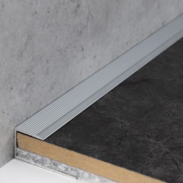 Infälld profil för parkett H av ram 13,3 mm anodiserad aluminium borrad - guld - 1000