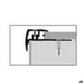 Miniatyrbild 4 av 5: PROVISTON Profil för trappnos Profil i metall l 23 mm Kompensation av H 7 - 16 mm L 1000 mm Profil i aluminium Brons...