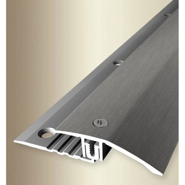PROVISTON Profil för parkettspår l 44 mm Höjdskillnad 6.5 - 16 mm Stål L 2700 mm