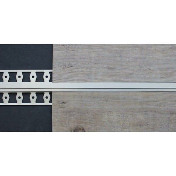 Utvidningsprofil 53 x 3 x 2700 mm Anodiserad aluminium Utvidningsfog 2.5 mm Stansad stål, slutet