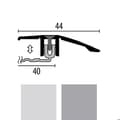 Miniatyrbild 2 av 5: PROVISTON Avslutningsprofil Övergångsprofil l 44 mm Kompensation av H 6.5 - 16 mm L 1000 mm Profil i aluminium Silver