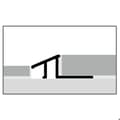 Miniatyrbild 5 av 5: Rampprofil Anpassningsprofil 12.5 x 17 x 2500 mm Ramhöjd 6-12.5 mm Kompensationsprofil Aluminium Profi...